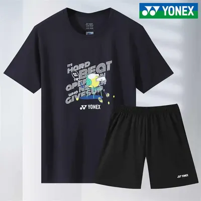 YONEX New Men's and Women's Badminton Wear Tops Short Sleeve Quick Dry Sweat-absorbent Breathable