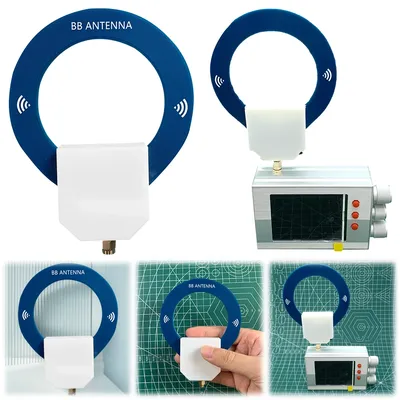 9.9KHz-181MHz Portable MW SW Loop Antenna Small Ring BB Antenna Donut MW/SW Antenna for Malachite