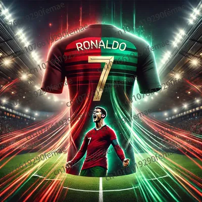 ChatGPT AI Ronaldo T Shirts Football Jersey Adults Kids Summer Soccer NO10 Player Training