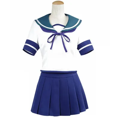 Unisex Anime Cos Fubuki Whobuki Sailor Cosplay Costumes Outfit Halloween Christmas Uniform Suits