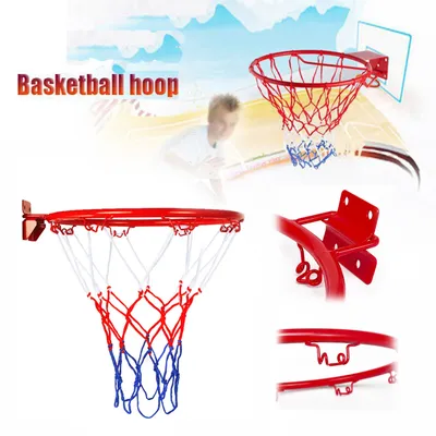 Tough Metal and PP String Basketball Rim Weatherproof Wear-resistant Basketball Rim for Basketball