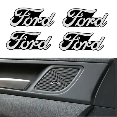 3D hi-fi speaker stereo speaker aluminum badge emblem Sticker for Ford focus Fiesta EcoSport ESCORT