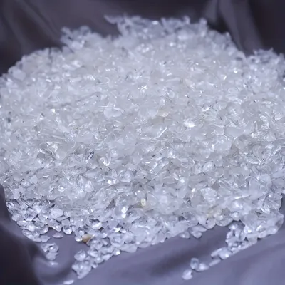 Natural White Crystal Crushed Stone Clear Quartz Chips Demagnetization stone Home Garden Holiday