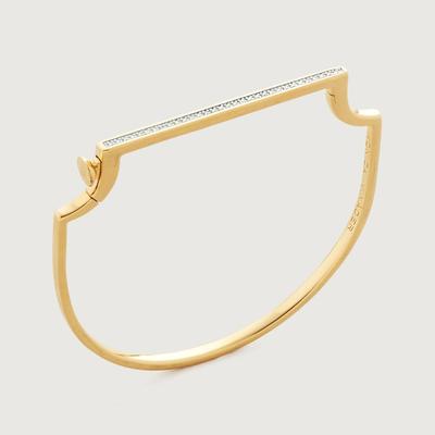 Gold Signature Diamond Slim Bangle Diamond