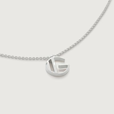 Sterling Silver Initial G Chain Necklace
