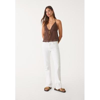 Stradivarius D98 Straight-leg jeans White 12