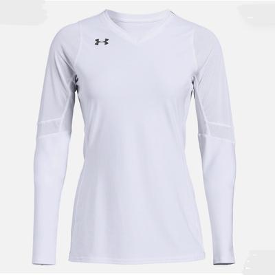 Under Armour Tops | Women’s Under Armour Powerhouse Long Sleeve Volleyball Jersey | Color: White | Size: M