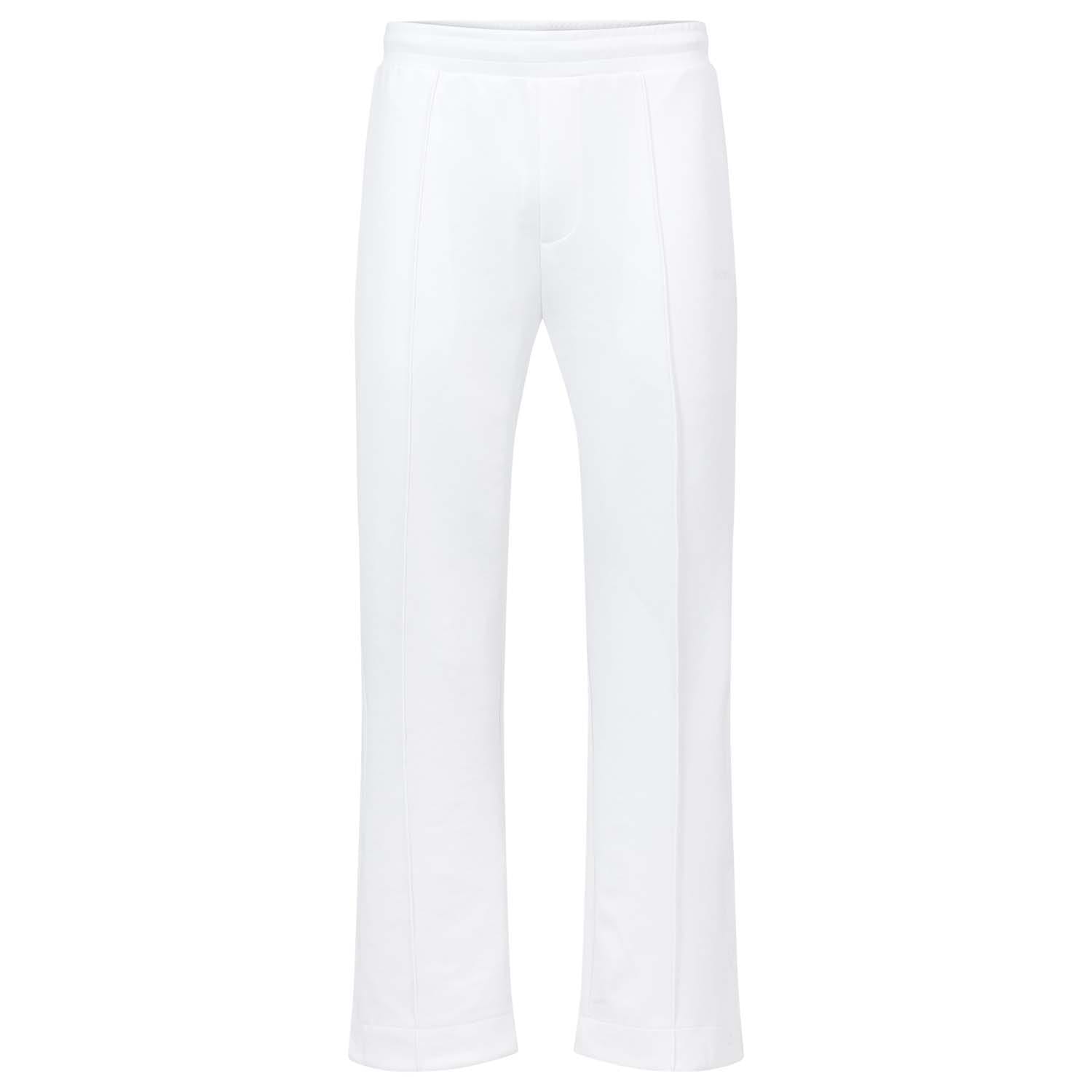 Boss Mens Hurley Snbn Tracksuit Bottoms in White Polycotton - Size 3XL | Boss Sale | Discount Designer Brands