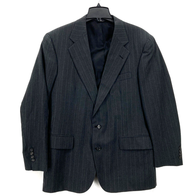 Polo By Ralph Lauren Suits & Blazers | Vintage Polo University Club Blazer Sport Coat Mens 42 Gray Striped Union Made | Color: Gray | Size: 42r