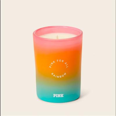 Pink Victoria's Secret Accessories | Vs Pink For All Rainbow Scented Candle | Color: Orange/Pink | Size: Os