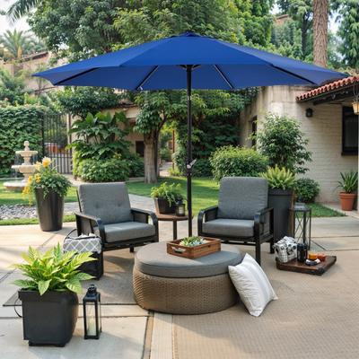 Patio Umbrella, 9 FT Outdoor Umbrellas Waterproof for Pool Table Deck Porch Yard Garden, Market Umbrella with 8 Sturdy Ribs