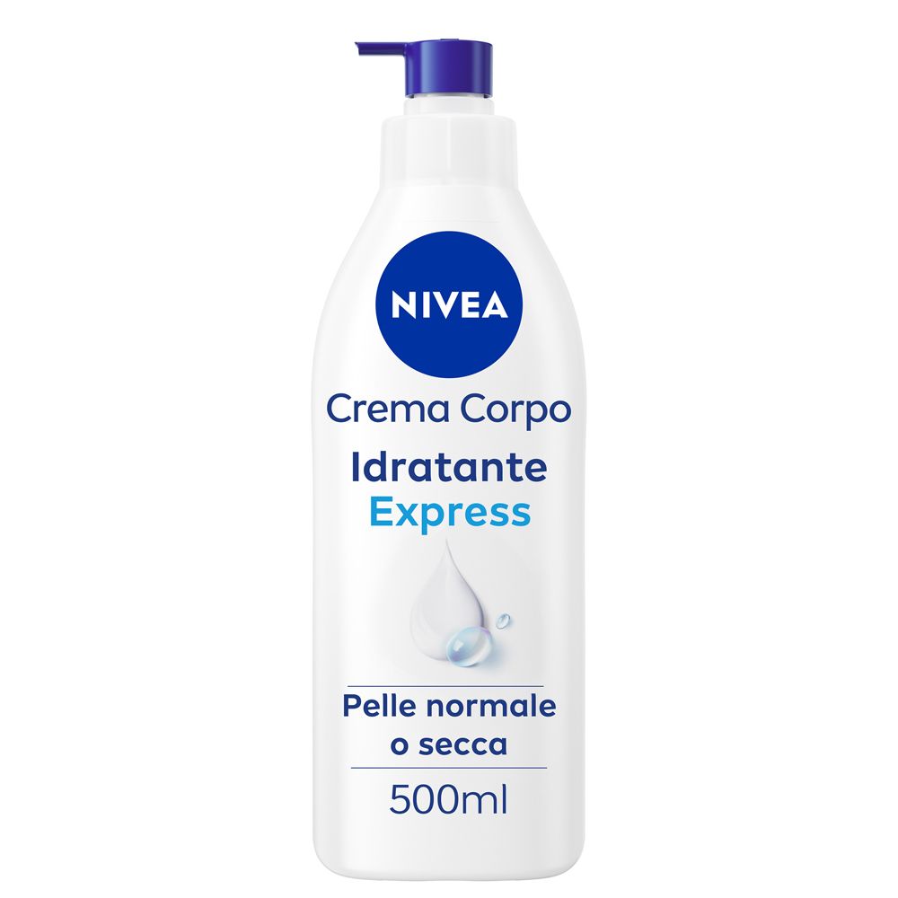 Nivea Crema Corpo Idratante Express 500 ml, corpo idratante 72 ore per