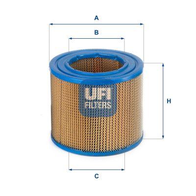 UFI Luftfilter Universal 174mm für GARDNER 2109708 27.D55.00 Image