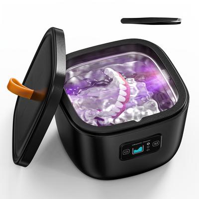 TEMU 1pc Ultrasonic Denture Cleaner, Jewelry And Oral Care , 110v-240v Ac Powered With Us Plug, Ideal For Dentures, Mouth Guards, Orthodontic Appliances, Perfect Gift For