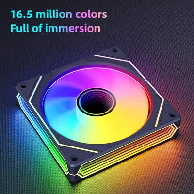 Computer Case Fan PRISM 6 PRO Mirror Cycle ARGB 120mm 4Pin PC Quiet Cooling Fan Low Noise Chassis Fan