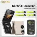 SERVO Pocket S1 Flip Telefono cellulare 4 SIM Chiamate in standby Registrazione Velocità vocale magica Quadrante Blacklist Cellulari portatili pieghevoli da 2,4 pollici