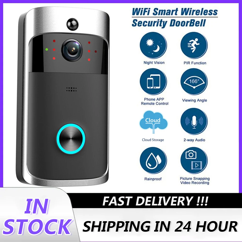 V5 drahtlose Kamera Türklingel 720p HD Voice Intercom Smart Kamera Bewegungs erkennung Sensing Home Security Türklingel Ausrüstung Image