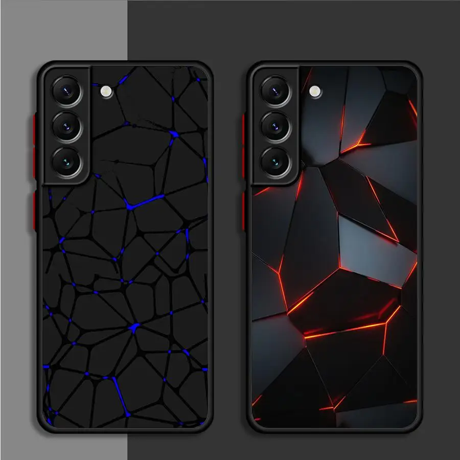 Mode Waben Matte Fall Für Samsung Galaxy S24 S22 S23 S20 S21 FE S10 Plus Capa Hinweis 20 Ultra 10 lite Telefon Fundas Image