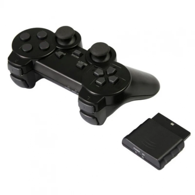 Wireless-Controller kompatibel für Sony Play Station 2 Dualshock 2 ps2 Batterie schwarz # Sony Play Station 2 Fett SCPH-3000X (SCPH-30000R, SCPH-30001, SCPH-30001R, SCPH-30002, SCPH-30003, SCPH-30004, Image