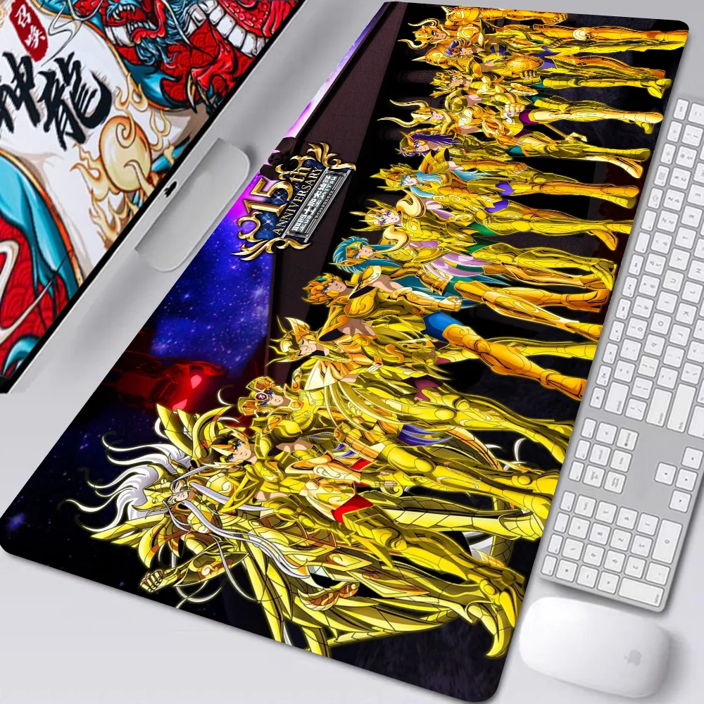 1pc Saint Seiya Karikatur Boden matte Maus matte Schreibtisch matte mit Pad Gaming Zubehör Prime Gaming xxl Tastatur Pad Polster matte