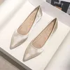Flache Damenschuhe, Mokassins, neueste spitze Zehen-Damenschuhe, koreanischer Stil, 2024, Trend, lässig, schick und elegant, jung