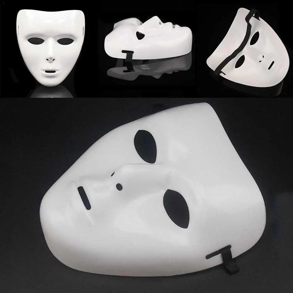 Halloween JabbaWockeeZ Tanzmaske Hip-Hop Street Dance Weiße Aufführungsmaske für Männer Frauen Tanzzubehör