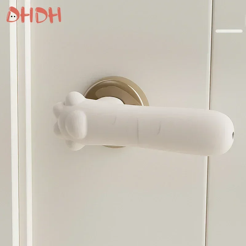 Anti-kollision Silikon Tür Knopf Abdeckung Statische-freies Baby Sicherheit Griff Hülse Hause Zubehör Schlafzimmer Wohnzimmer Wand Abdeckungen Image