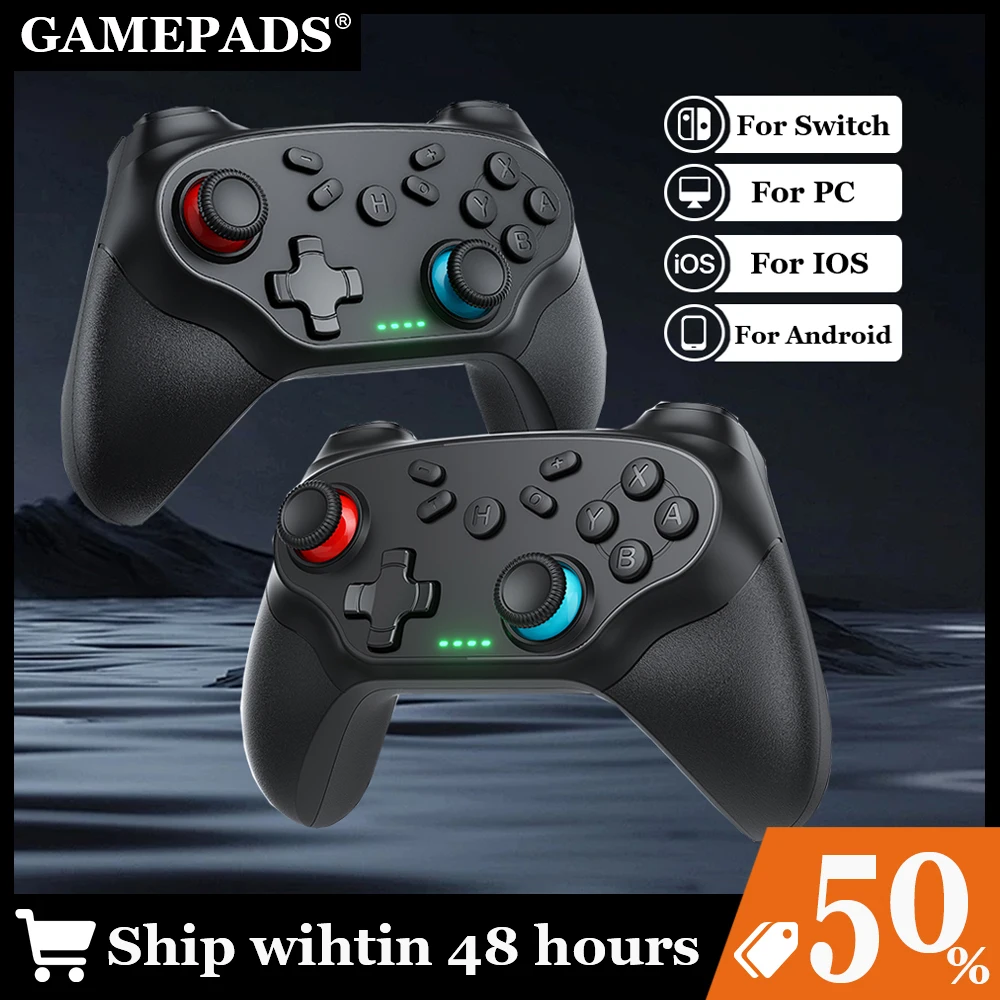 Wireless Controller Für PC/Schalter/Oled/Ios/Android Bluetooth Gamepads Turbo Spiel Controller Vibration Control Konsole fernbedienung Image