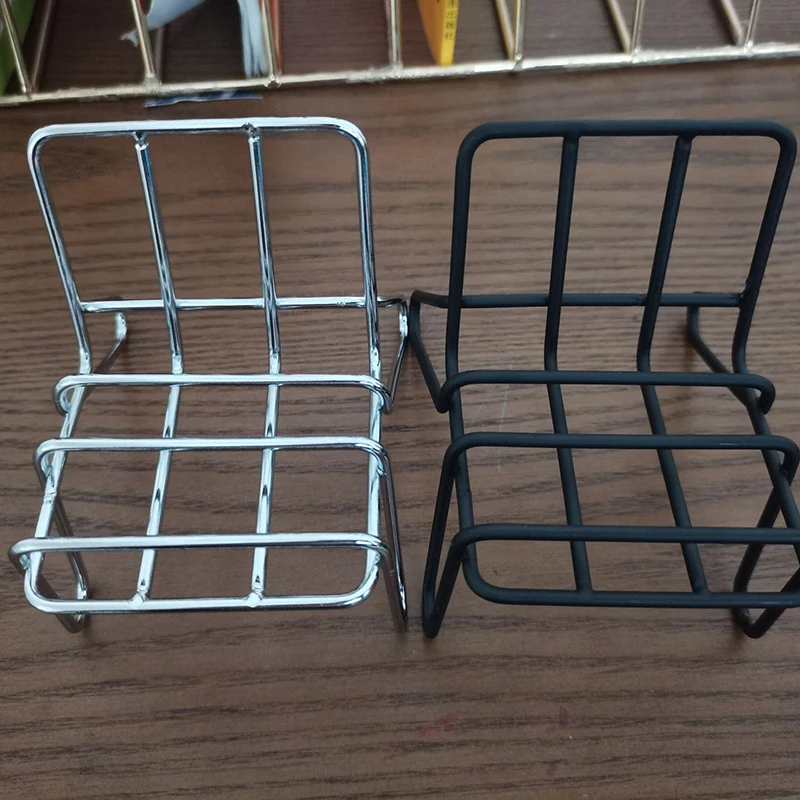 Antike Puppenhaus Mini Desktop Telefon Stuhl stehen bunte Freizeit Home Stuhl Modell für Puppenhaus Möbel Zubehör