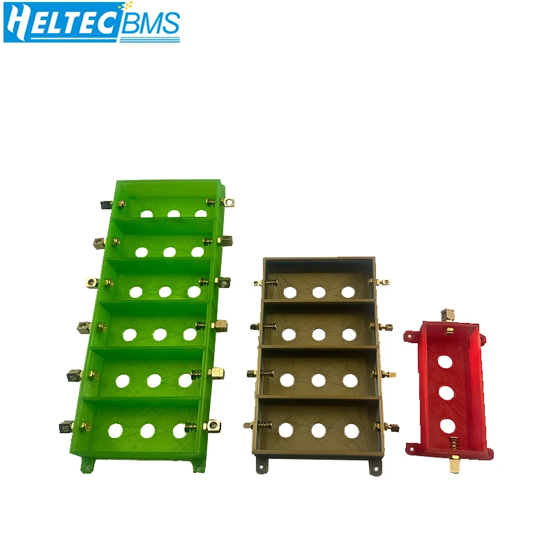 DIY-Batteriegehäuse/32700, schweißfreier Batteriekasten, Batteriehalter aus reinem Kupfer, 12 A Hochstrom-Lithiumbatterie in Parallel in Reihe Image