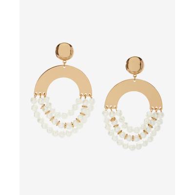 Boston Proper - Gold Yellow - Pearl and Hardware Drop Earring