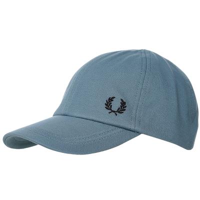 Fred Perry Brand Logo Pique Blue Classic Cap Image