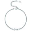 Lulu & Jane Armband Infinity aus Sterling Silber in 16,0 cm Basislänge + 5,0 Verlängerung Damen
