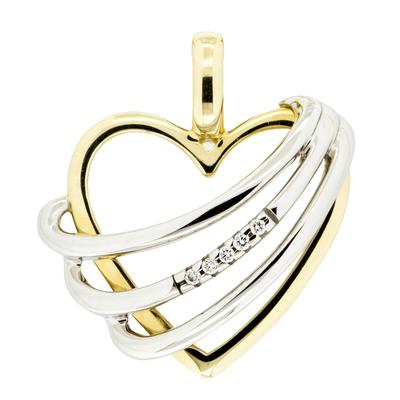 Orolino - Anhänger 585/- Gold Brillant Weiß 0,025ct. Charms & Kettenanhänger 1 ct Damen (698.99 € / 1 ct) Image