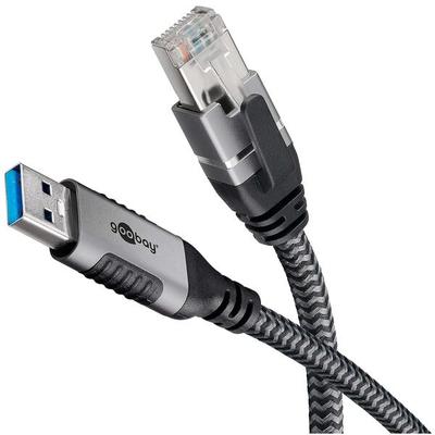 goobay USB A 3.0/RJ45 Adapterkabel 1.0 m