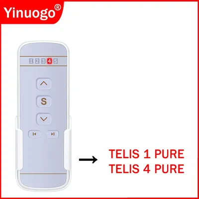 TELIS 1 4 PURE 1810633 1810632 1810632A 1810631 433.42MHz Curtain Remote Control 5 Channel