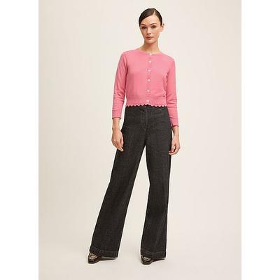 Vanessa Desert Rose Pointelle Detail Cardigan, Rose
