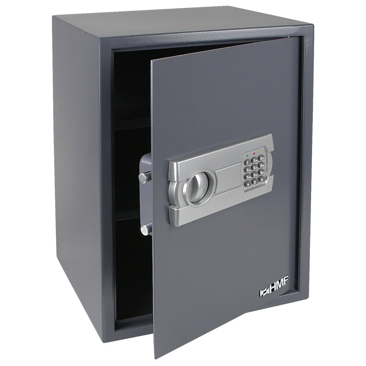 HMF 4612512 Tresor mit Zahlenschloss, Möbeltresor, 35 x 50 x 31 cm, Anthrazit Image