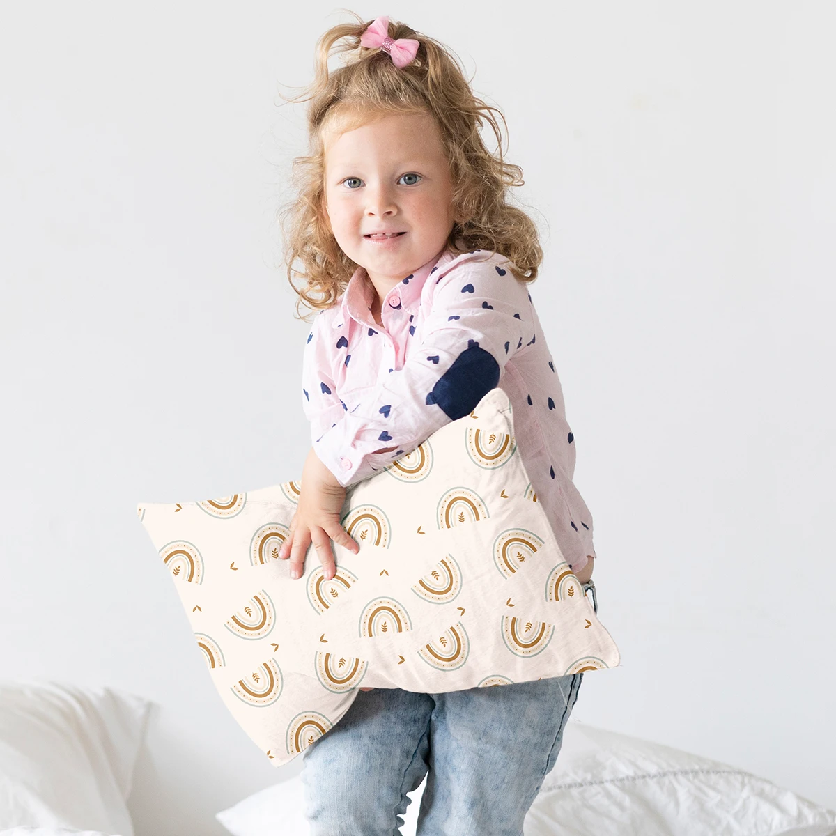 Elinfant 2PCS Baby Umschlag Kissenbezug Für Kinder, Kinder Kissenbezüge Weiche Baby Kissen Abdeckung Kissen Abdeckung Wohnkultur Image