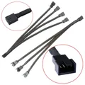 Cavo splitter per ventola PWM a 4 pin a 2/3/4 vie Adattatore intrecciato con maniche per computer