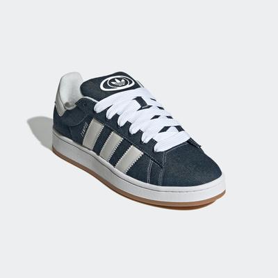 Sneaker ADIDAS ORIGINALS "CAMPUS 00S", Gr. 41, night indigo, crystal weiß, cloud weiß, Textil, Leder, sportlich, Schuhe