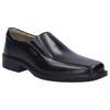 Slipper JOSEF SEIBEL "Elliot 02", Herren, Gr. 45, schwarz, Leder, elegant, Schuhe, Anzugschuh, Schlupfschuh, Businessschuh mit praktischem Gummizug