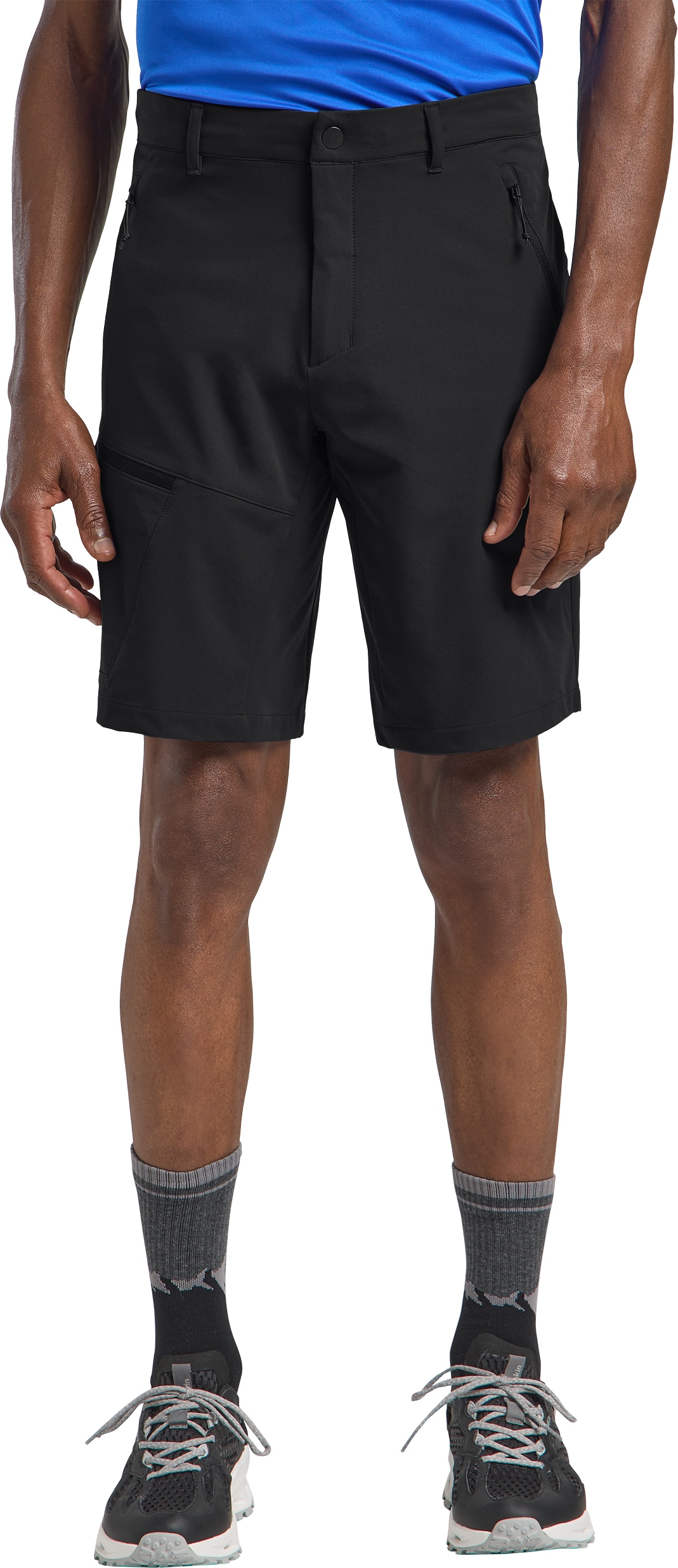 Shorts JACK WOLFSKIN "PICO TRAIL SHORTS M", Herren, Gr. 54, N-Gr, grau (phantom), Obermaterial: 100% Polyester, Hosen Shorts