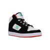 Sneaker DC SHOES "Manteca 4 Hi", Kinder, Gr. 6(37), bunt (schwarz, grün, orange), Obermaterial: Leder (Kuh) / Futter: Textil / Außensohle: Gummi, Schuhe
