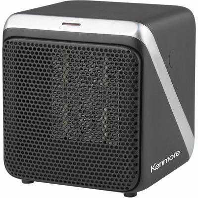 Kenmore 5" Personal Cube Heater, Office, Home, Portable, Black (ESMKM65001BK) Each Heaters