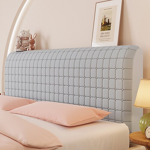 Bettkopfteilabdeckungen Schutzhülle staubdichte dehnbare verdickte Bettkopfpolsterung Schutzabdeckung waschbare kühlende Kopfteil-Schutzhülle Image