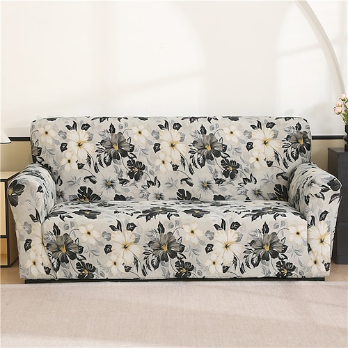 Staubdichte, allmächtige Schonbezüge mit Bohemian-Print, Stretch-Sofabezug, superweicher Stoff-Couchbezug mit einem kostenlosen Booster-Bezug (Sessel/Zweisitzer/3-Sitzer/4-Sitzer). Image