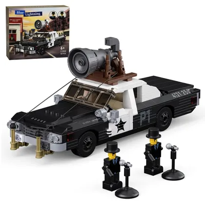 MOC Classic Movie Vehicle Blues Mobiles Pickup Truck Car Building Block Set Bluess Brotherss