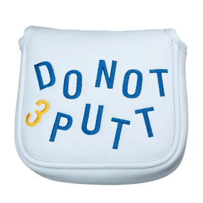 Funny PU Leather Embroidered Golf Putter Cover - Premium Golf Club Protector |Essential Golf