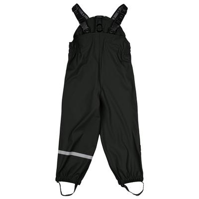 Mikk-Line - Kid's PU Rain Pant w. Suspension 104 Recycled - Regenset Gr 98 schwarz Image